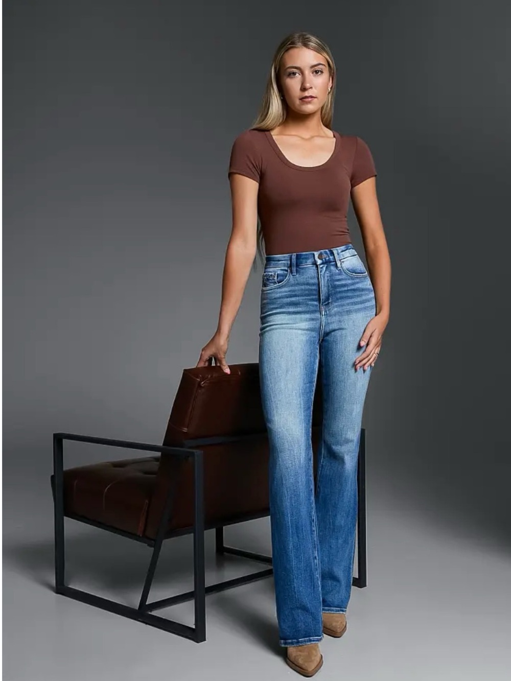 Buckle Black Fit No. 75 Bootcut High-Rise Jeans Women’s 27x36 Tall Bamberg Blue